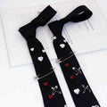 High-End Formal Party Wear Accessories Fashionable Shiny Rhinestone Crystal Bow on Necktie Made of Polyester