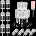 30 Clear Cake Pop Shooter Plastic Cake Containers Push up Containers Shooter Cups with Lids Cake Pop Tray Holder for Dessert