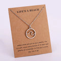 Summer Beach Ocean Jewelry Anchor Fish Shell Sand Dollar Shark Whale Starfish Seahorse Mermaid Wave Sea Turtle Collar Necklaces