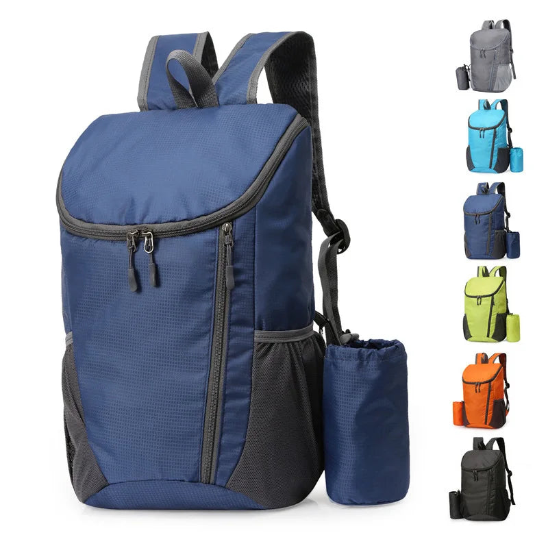 Outdoor Sport Travel Fashion Lightweight Waterproof Polyester Zipper Packable Ultralight Foldable Backpack