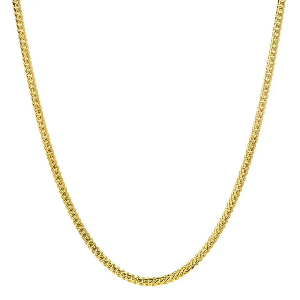 Women Man Wear Jewelry DIY Making Ear Nose Chain Hot Solid 14K Gold Jewellery Au585 Necklace Bracelet Semi-finished Cuban Chain