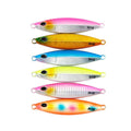 Wholesale 40g 60g 80g 100g Artificial Hard Bait Luminous Lead Sinking Slow Jigging Fishing Lure Metal Jigs