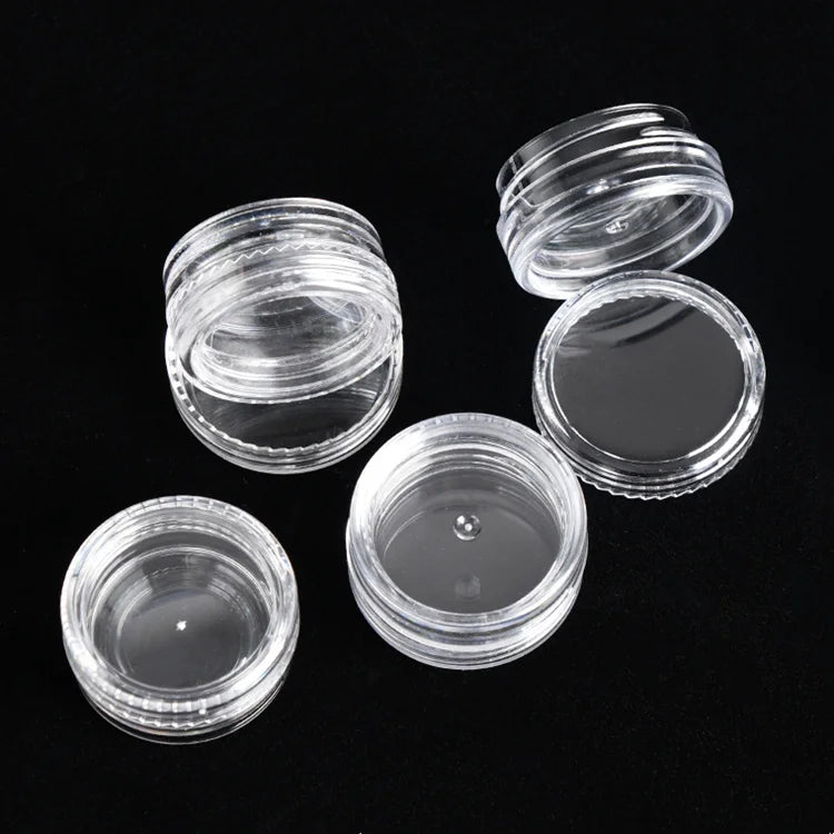 Free Sample Small Portable Travel Cosmetic Packaging 2g 3g 5g AS Plastic Lipstick Tube Skincare Container Face Cream Jar