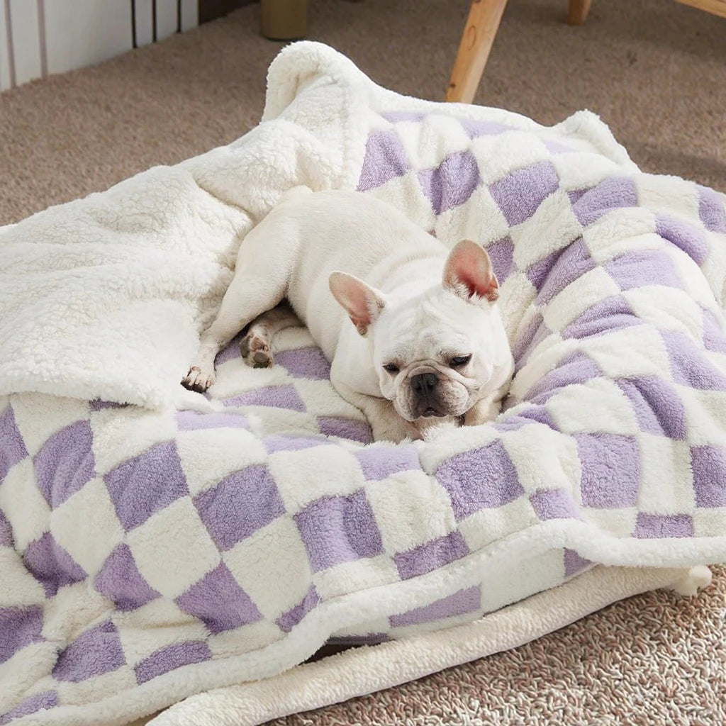 Custom Size and Color Print Pet Blanket Warm Removable and Washable for Dogs and Cats