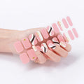 2024 New Arrival French Art Plastic Non-toxic Long Lasting Jelly Color Full Cover UV Semi-Cured Gel Nail Stickers