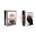 Tom Ford Fake Designer Paper Decor White Old Book Box Faux Livres Decoration Luxury