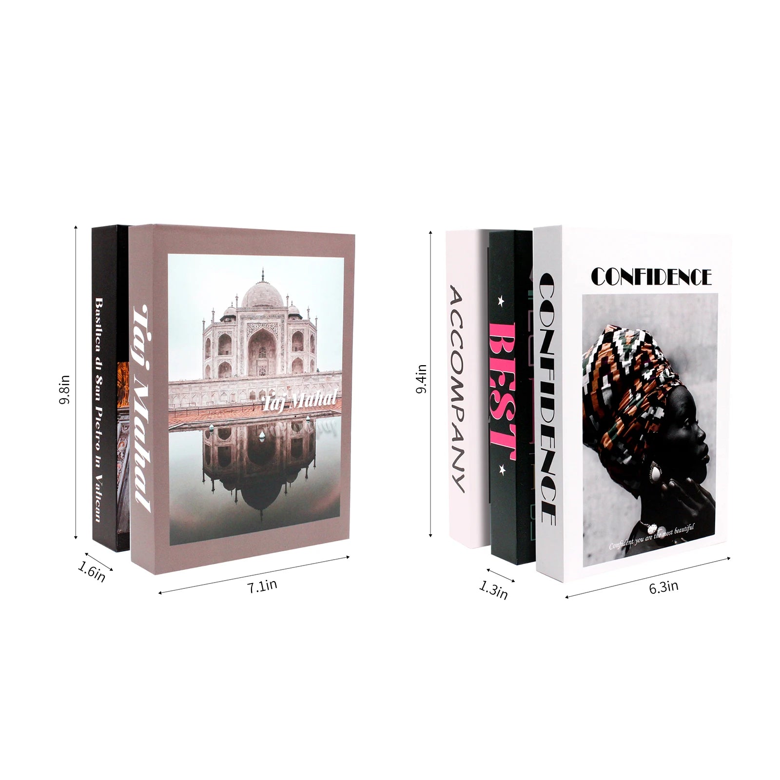 Tom Ford Fake Designer Paper Decor White Old Book Box Faux Livres Decoration Luxury