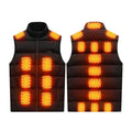 Puffer Quilted Waistcoats Bubble Warm Men Vest Custom LOGO Men Sleeveless Heated Vest