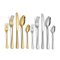 Top Quality Stainless Steel Mirror Polishing Spoon Fork and Knife Golden Cutlery