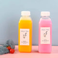 Vanjoin Hot Sell 250ml 500ml 8oz 16oz square Fresh Juice Bottles Factory Direct Beverage Packaging Containers Shrank Wrap