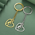 Simple Volleyball Souvenirs Keychain Volleyball Metal Ball Shaped Key Chains Heart Pendant Women Car Key Ring Sports Fans Gifts