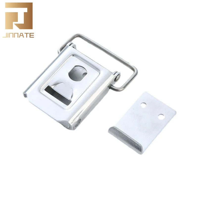 Hasp Latch Lock Stainless Steel Hardware Cabinet Case Spring Loaded Latch Catch Toggle Hasp for All Kinds of Boxes