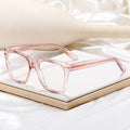 82018  New Fashion Sunglasses Men 2025 Big Frame Acetate Large Temple Rainbow Color Candy Color Anti Blue Light Women Glasses