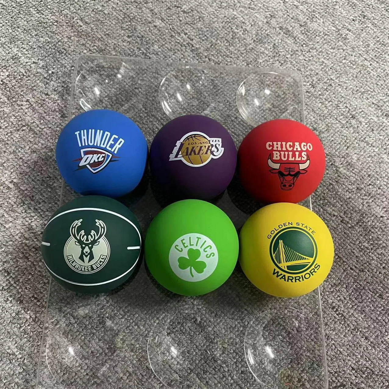 Low Bounce Rubber Ball with Customized Logo for Game Colorful Hollow Rubber Ball
