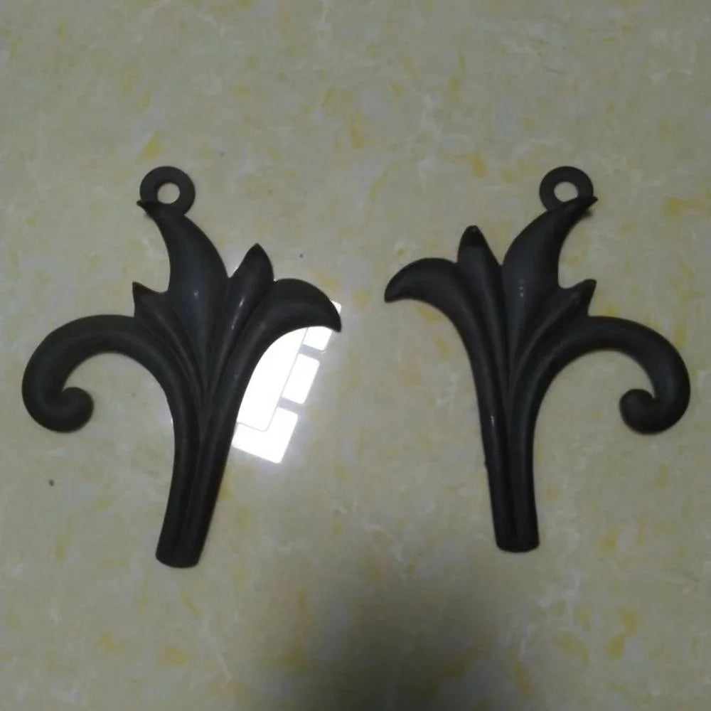 140x125mm Ornamental   Components Elements Wrought Iron Pieces Flowers and Leaves for Gate Fence Panels Parts