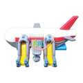 Inflatable Children Castle Airplane Bouncer/Bounce House with Slide and Ladder Giant EN14960 Certified for Outdoor Use
