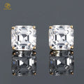 Fashion Jewelry Luxury Earrings Set Unisex 925 Sterling Silver VVS Asscher Cut Moissanite Diamond Stud Earring