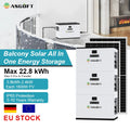 ASGOFT Germany Stock 3.8kwh 2.4kw Hybrid Balcony Solar Energy Storage System Balcony 51.2V 72ah Lithium Ion Battery for Home Use