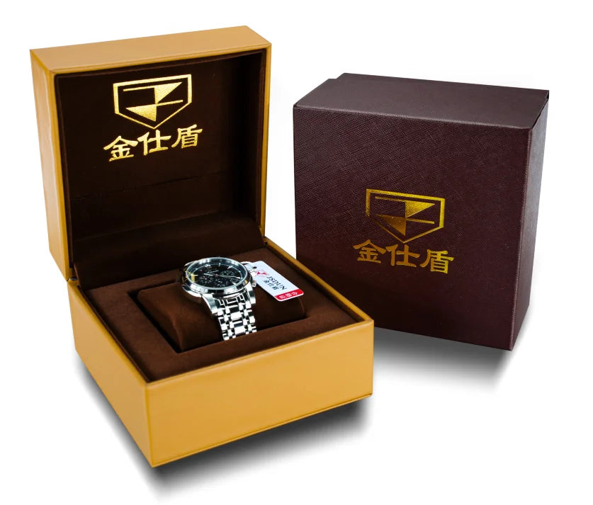 Luxury Paper Wrapped Paper Watch Case Recycled Cardboard Gift Clothes Packaging Black and White Fashion Simple Watch Box