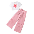 Girls' Suit Children Kids Clothes Summer 2 Piece Set Kid Clothes Set Girls 8-12 Years