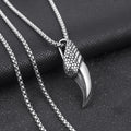 Men's Necklace Hip-hop Punk Style Trendy Street Eagle Claw Shaped Stainless Steel Pendant Fashionable Personalized for Parties