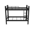Commercial Black Bedroom Furniture Metal Bunk Bed for Adult Workers Domotary Double Bed Student Apartment Steel 2 Layer Bed