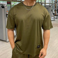 Mens Casual Quick Dry Sporting Mesh Tshirt Fitness Bodybuilding Gym Clothing Breathable Short Sleeve Tshirt
