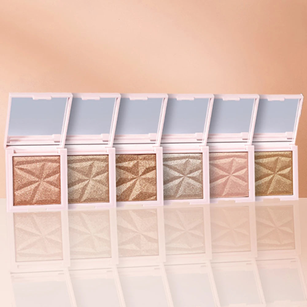 Custom Face Makeup Private Label Contouring Glitter High Pigment Pressed Powder Bronzer & Highlighters