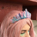 Diy 100% Good Quality Mermaid Amethyst Beauty Crown Hairband Bridal Headdress Christmas Present Brides Hair Combs
