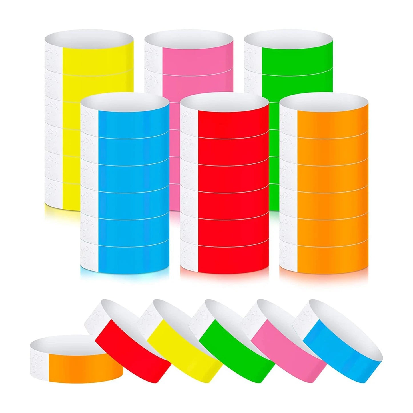 Custom 3/4 Inch Plain Paper Strong Adhesive Adult Bracelets Wristband in Stock