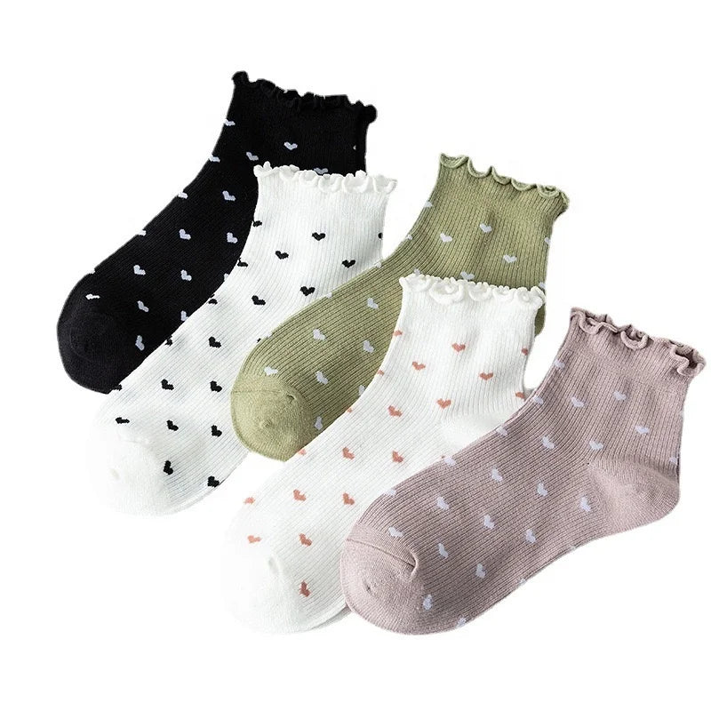 Casual Oem Service Knitted Socks Women Support Custom Womens Socks Ankle Cotton Designer Socks for Women