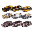 Oval Women Barrette Hair Clips Antique Marble Colorful Barrette Clip Wholesale Tortoiseshell French Acetate Hair Jewelry
