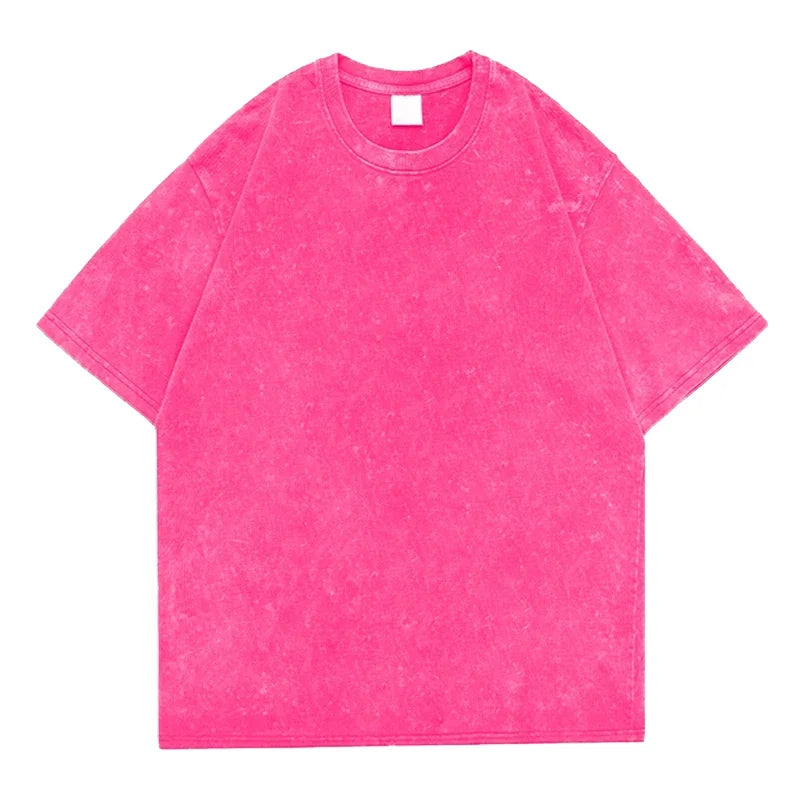 2025 Hot Customized Printing Artiemaster 100% Cotton Vintage T-shirts Wholesale Plus Size Edge Grading and Old Washing T Shirt