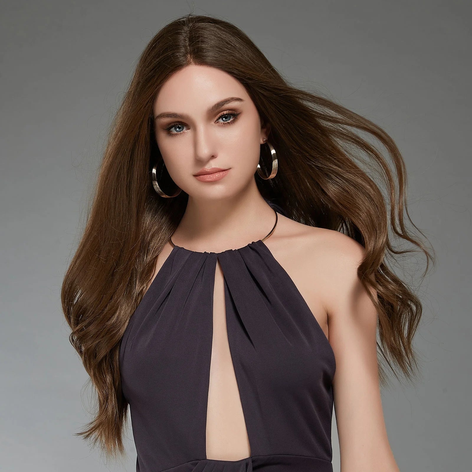 Synthetic Wigs Brown Lace Front Wig for Women Perruque Dentel Suiza Peluca De Encaje Peruca Front Lace hd Lace Wig