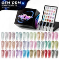 JTING Unique Nail Brand Custom 24colors Starry Cat Eye Gel Polish Collection Box Nail Supplies Diamond Cat Eye Gel Nail Polish