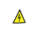 Custom Reflective Danger Warning Triangle Sticker Outdoor Packaging Labels with Glossy Lamination Die-Cutting Roll Labels