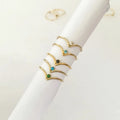 Real 14k Gold Filled 2mm AAA Zircon v Shaped Rings for Party Gift Non Tarnish Jewelry Women Wedding Finger Rings