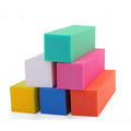 BIN High Elastic Tofu Block Polishing Nail File Shaping Sponge Square Colorful Four-sided Nail Files