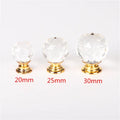 40mm Prism Transparent Inlaid Diamond   Modern Kitchen Dresser Furniture Handle
