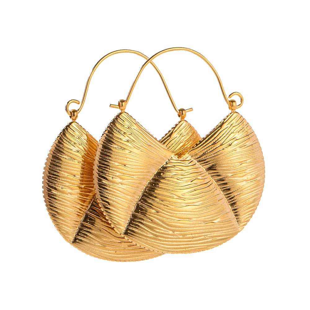 SC Hot Selling Exquisite Gold Plated Earrings Vacation Stainless Steel Earrings Fashion Handbag Shaped Drop Earrings for Women