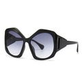 Uv 400 Sunglasses 2024 Women and Men Eyeglasses Sun Shades Women Nice Sunglasses Polygon Oversized Round Y2k Brown Sunglasses