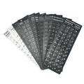 Custom Laptop Notebook Color Blank Pvc Printing Arabic English Russian Korian Korean Keyboard Stickers