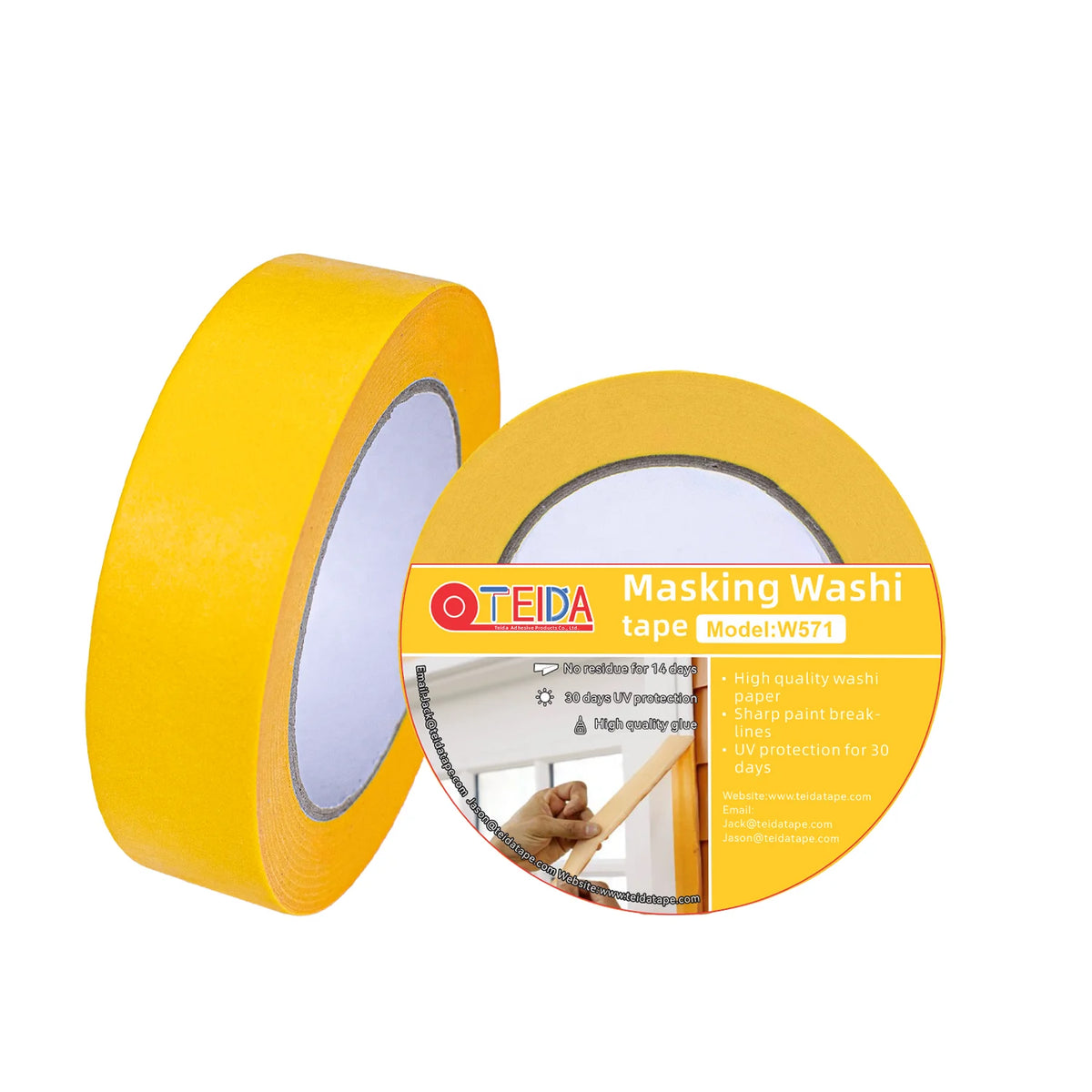 Premium Multi Use Washi Tape for Home Decoration and Spray Painting with Clean Removal and Good Corner Adhesion Masking Tape MegaBDM