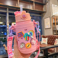 316 Stainless Steel Vacuum Children's Cup Double Cover Net Red Hole Hole Lovely Students Kindergarten Anti-fall CUP1816