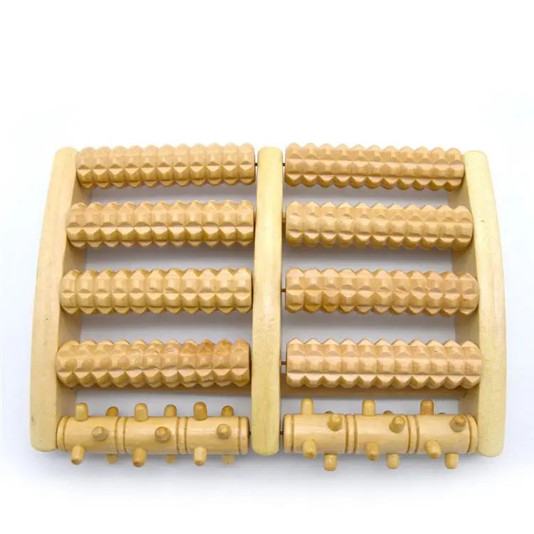 Portable Natural Wooden Foot Massager Foot Massage Roller