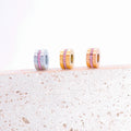 In Stock Perfect Pink Zircon Valentines DIY Designer Charm Beads Wholesale Titanium Steel Charms for Women Bracelet Making
