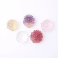 Wholesale Natural Crystal Carvings Nine Tail Fox Pendant Crystal Fox Jewelry