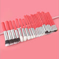 YUE New Arrival 25pcs Color Pink Makeup Brush Set Women's Beauty Makeup Tools Soft Handy Wood Handle Vegetarian