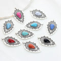 Retro Zinc Alloy & Resin Pendant Charms DIY Handmade Jewelry Making Findings & Components for Unique Custom Creations