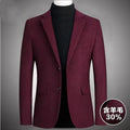 Men's Business Casual Wool Suit  Winter Thickened Suit Short Coat